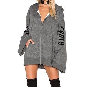 Fenty oversized fleece zip up